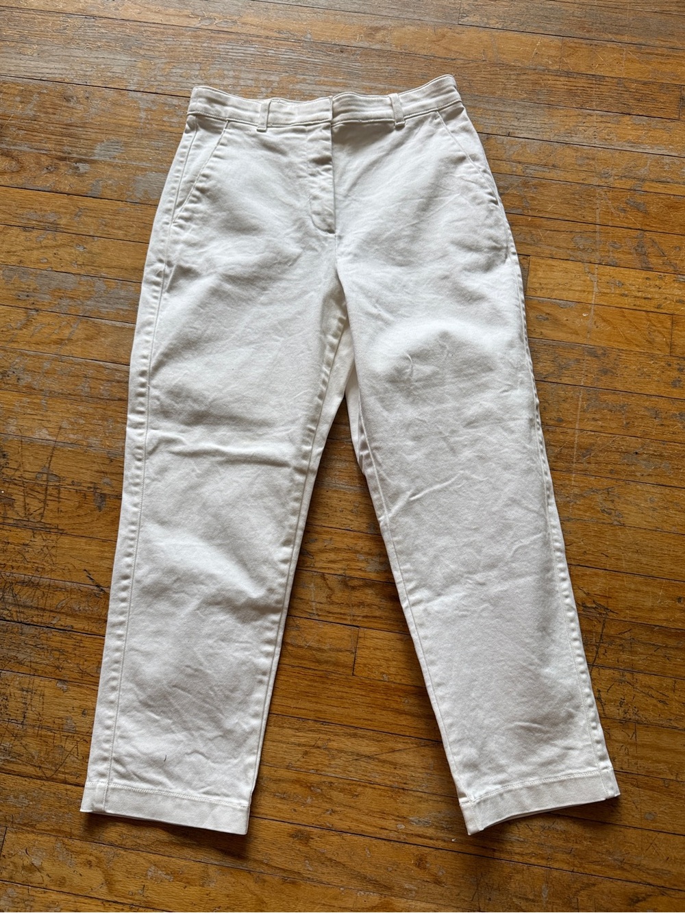 The‎ Group - Babaton - Classic High-Waist White Cotton Pants